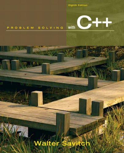 Problem Solving With C++