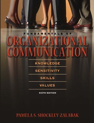 Fundamentals Of Organizational Communication Fundamentals Of Organizational Communication