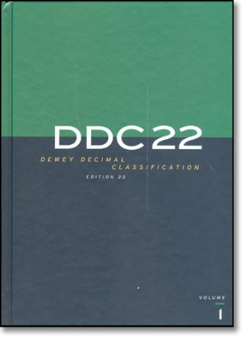 DDC 22 Dewey Decimal Classification and Relative Index