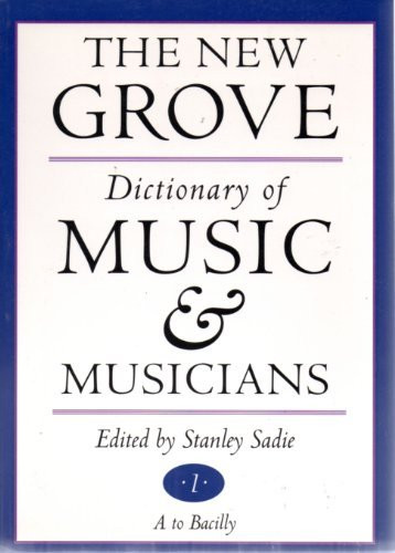 New Grove Dictionary Of Music And Musicians