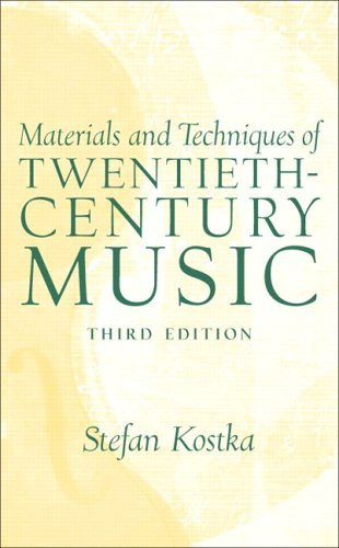 Materials And Techniques Of Post Tonal (20th Century) Music