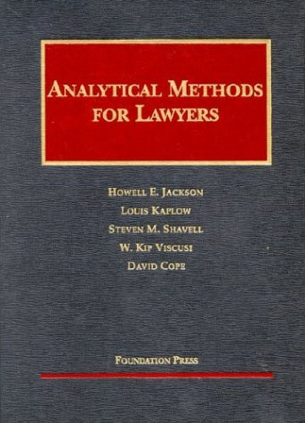 Analytical Methods For Lawyers