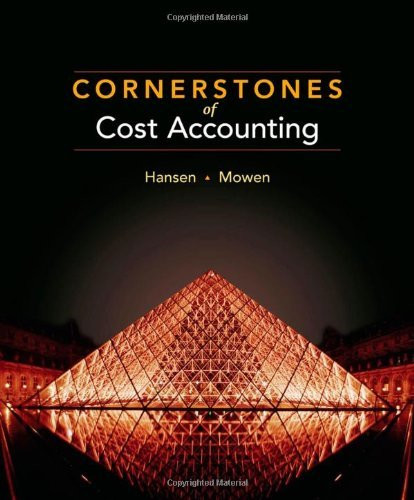 Cornerstones Of Cost Management