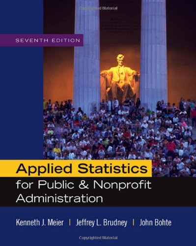 Applied Statistics For Public And Nonprofit Administration