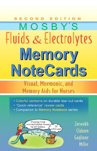 Mosby's Fluids And Electrolytes Memory Notecards