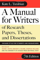 Manual For Writers Of Research Papers Theses And Dissertations