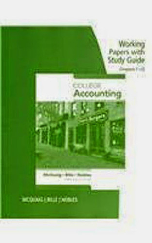 College Accounting Working Papers 1-13