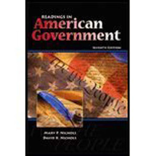 Readings In American Government Readings In American Government