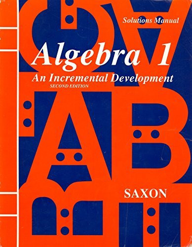 Algebra 1 Solutions Manual