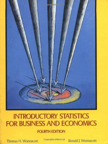 Introductory Statistics For Business And Economics