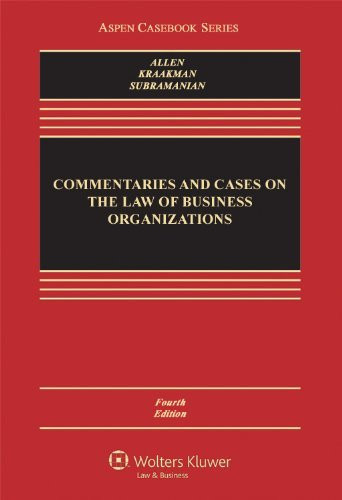 Commentaries And Cases On The Law Of Business Organization