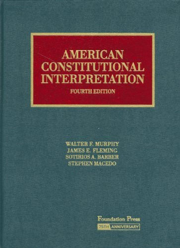 American Constitutional Interpretation 5Th