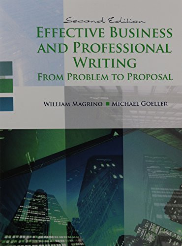 Effective Business And Professional Writing