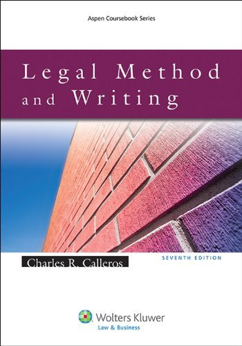 Legal Method And Writing