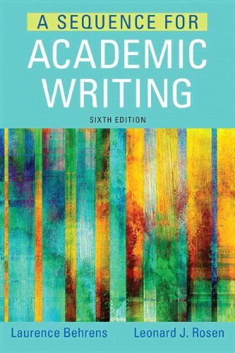 Sequence For Academic Writing