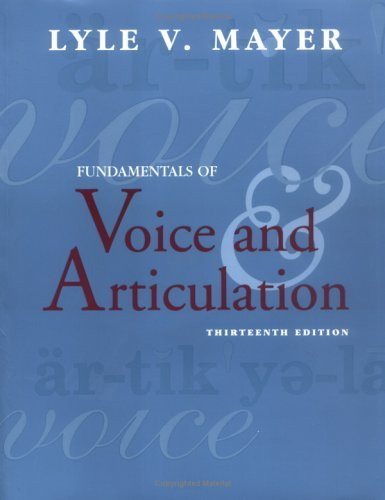 Fundamentals Of Voice And Articulation