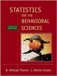 Statistics For The Behavioral Sciences