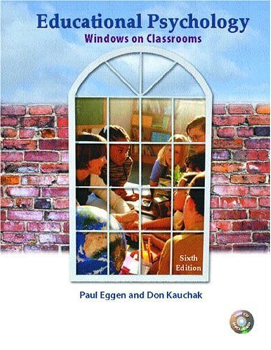 Educational Psychology Windows On Classrooms