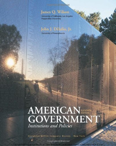 American Government Institutions and Policies