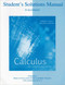 Student Solutions Manual For Calculus