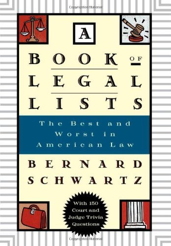 Book Of Legal Lists