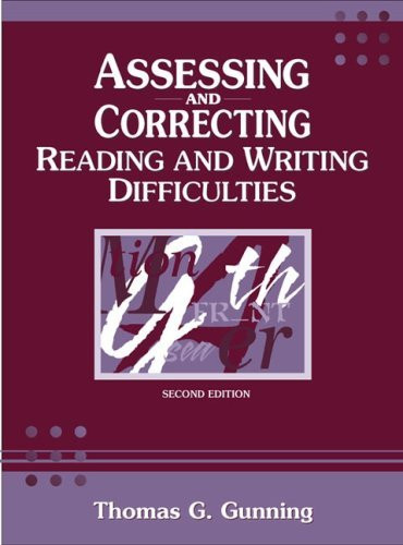 Assessing And Correcting Reading And Writing Difficulties