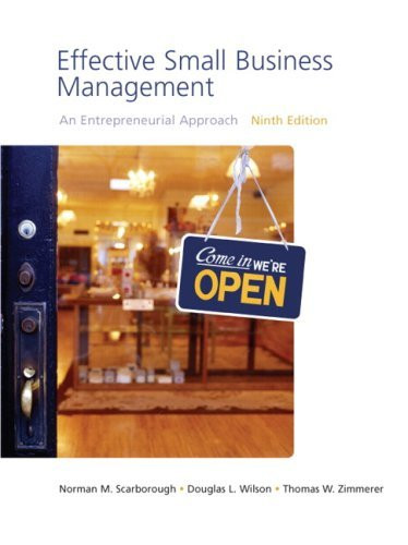 Entrepreneurship And Effective Small Business Management