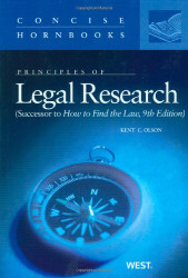 Principles of Legal Research