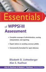 Essentials Of Wppsi-Iii Assessment