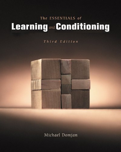 Essentials Of Conditioning And Learning