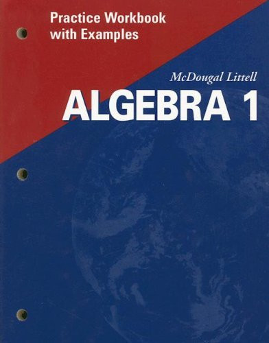 Algebra 1: Practice Workbook with Examples
