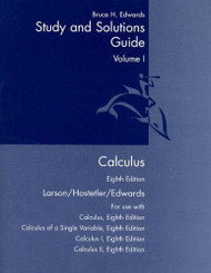Calculus: Study and Solutions Guide Vol. 1, 8th Edition