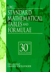 Crc Standard Mathematical Tables And Formulae by Daniel Zwillinger