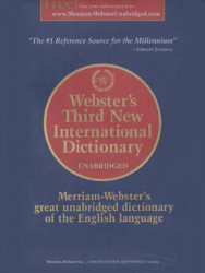 Webster's Third New International Dictionary Of The English Language