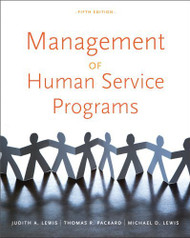 Management Of Human Service Programs