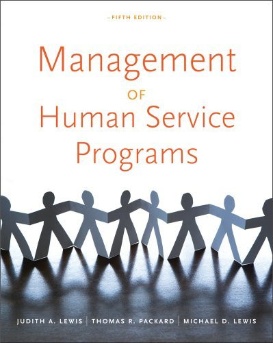 Management Of Human Service Programs