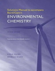 Solutions Manual For Environmental Chemistry