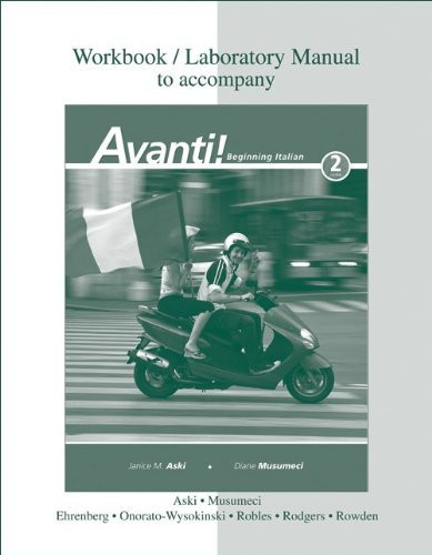 Workbook/Laboratory Manual T/A Avanti
