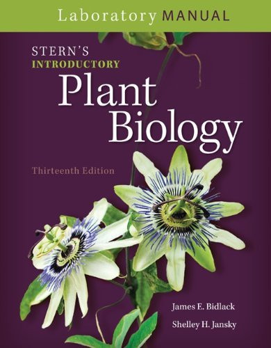 Laboratory Manual For Stern's Introductory Plant Biology