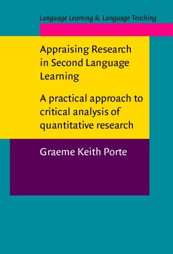 Appraising Research In Second Language Learning