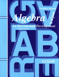 Saxon Algebra 1/2 Solutions Manual