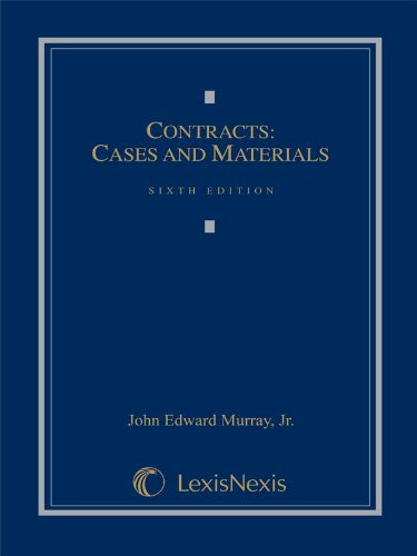 Contracts Cases and Materials