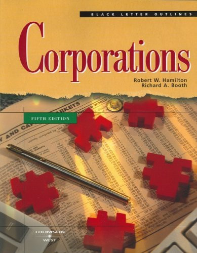 Black Letter Outline On Corporations