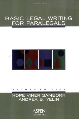 Basic Legal Writing For Paralegals