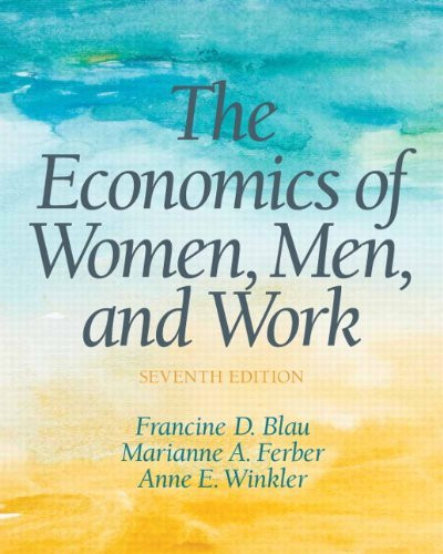 Economics Of Women Men And Work