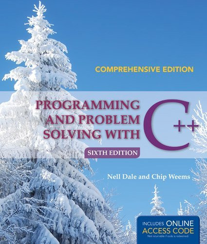 Programming And Problem Solving With C++