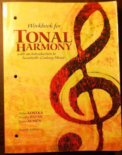Workbook For Tonal Harmony