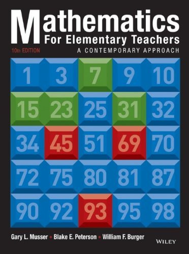 Mathematics For Elementary Teachers