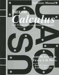 Solutions Manual To Accompany Saxon Calculus With Trigonometry And Analytic