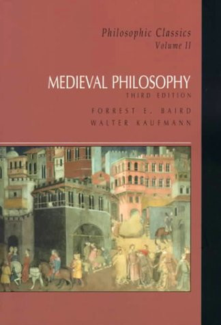 Philosophic Classics Volume 2 Medieval And Renaissance Philosophy